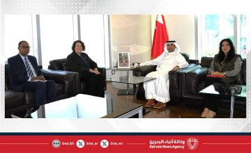 وزير النفط والبيئة يستقبل القائم بأعمال سفير الولايات المتحدة الأمريكية لدى مملكة البحرين