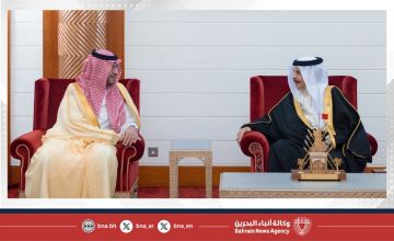 جلالة الملك المعظم يستقبل صاحب السمو الملكي الأمير تركي بن محمد بن فهد بن عبد العزيز آل سعود