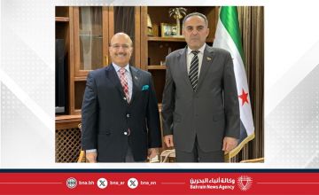 وزير الزراعة والإصلاح الزراعي بالجمهورية العربية السورية يستقبل سفير مملكة البحرين في دمشق