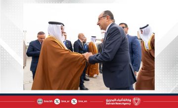 سمو ولي العهد رئيس مجلس الوزراء يغادر جمهورية مصر العربية عائدا إلى أرض الوطن بعد أن حضر نيابة عن جلالة الملك المعظم حفل افتتاح المتحف المصري الكبير سمو ولي العهد رئيس مجلس الوزراء يغادر جمهورية مصر العربية عائدا إلى أرض الوطن بعد أن حضر نيابة عن جلالة الملك المعظم حفل افتتاح المتحف المصري الكبير