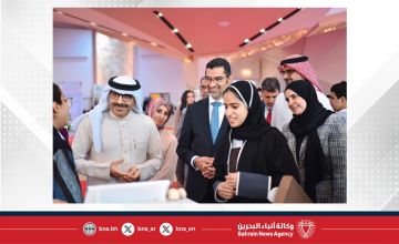 وزير شؤون البلديات والزراعة ووزير التربية والتعليم يفتتحان معرض الابتكارات الزراعية الطلابية الأول