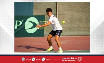البحريني أحمد السيد يتقدم إلى الدور الثاني بالبطولة العربية للتنس للناشئين