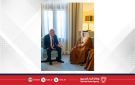 سمو ولي العهد رئيس مجلس الوزراء يستقبل سفير دولة فلسطين لدى مملكة البحرين بمناسبة تعيينه سفيرا لبلاده لدى المملكة