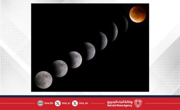 سماء مملكة البحرين تشهد خسوفا كليا للقمر سماء مملكة البحرين تشهد خسوفا كليا للقمر