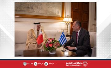 وزير الخارجية يعقد جلسة مباحثات مع وزير الخارجية في جمهورية اليونان