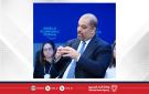 نيابة عن جلالة الملك المعظم سمو الشيخ عيسى بن سلمان بن حمد يترأس وفد مملكة البحرين رفيع المستوى بدافوس وبحضور سموه .. معالي وزير المالية والاقتصاد ...