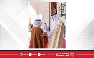 سمو ولي العهد رئيس مجلس الوزراء يلتقي سمو أمير دولة قطر ويؤكد على ما يجمع مملكة البحرين ودولة قطر من علاقات أخوية وطيدة