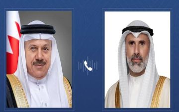 وزيرا خارجية الكويت والبحرين يبحثان هاتفيا الأحداث الراهنة في المنطقة