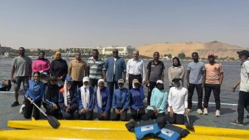 وفد من جامعة أسوان يزور نادي التجديف لتعزيز الشراكات مع المؤسسات الرياضية.. شاهد