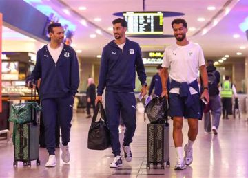 بعثة المصري البورسعيدي تصل طرابلس استعدادا لمباراة الاتحاد الليبي بـ الكونفدرالية