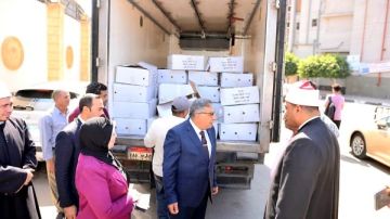 الدقهلية.. استلام دفعة جديدة من لحوم صكوك الإطعام بإجمالي 2 طن الدقهلية.. استلام دفعة جديدة من لحوم صكوك الإطعام بإجمالي 2 طن