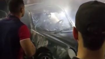 العربية اتفحمت.. مصرع شاب في حادث على طريق السويس العربية اتفحمت.. مصرع شاب في حادث على طريق السويس
