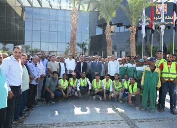 لدورهم في إنجاح قمة شرم الشيخ للسلام.. تكريم القيادات التنفيذية وإشادة بجهود العمال بجنوب سيناء لدورهم في إنجاح قمة شرم الشيخ للسلام.. تكريم القيادات التنفيذية وإشادة بجهود العمال بجنوب سيناء