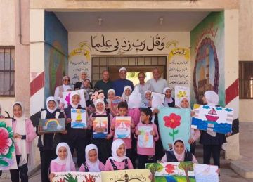 افتتاح معرض الفن والوسطية بمطروح