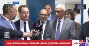 سفير فرنسا عن علاج مصابى غزة بمصر: أطباء مستشفى العريش أدهشونى سفير فرنسا عن علاج مصابى غزة بمصر: أطباء مستشفى العريش أدهشونى
