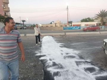 تنفيذ أعمال التطوير والرصف للطرق بحي غرب كفر الشيخ