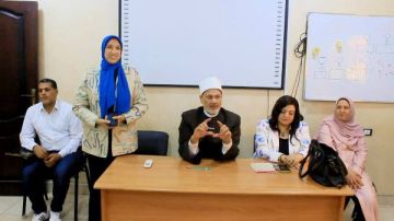 مدير مديرية أوقاف بني سويف يلقي المحاضرة الافتتاحية للدورة التدريبية للأئمة بالمجلس القومي للمرأة