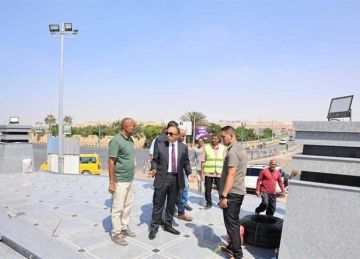 تطوير ميدان النيل ومجمع المواقف المطور في المنيا