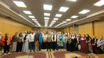 تجهيز متطوعين لخدمة رواد مهرجان النباتات الطبية والعطريةفي بني سويف تجهيز متطوعين لخدمة رواد مهرجان النباتات الطبية والعطريةفي بني سويف