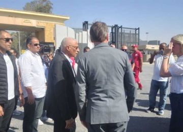 وفد برلماني دنماركي يتفقد معبر رفح البري وفد برلماني دنماركي يتفقد معبر رفح البري
