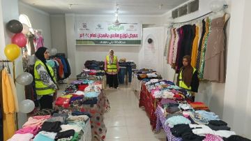 توزيع 2500 قطعة ملابس بالمجان لدعم الأسر الأولى بالرعاية بقرى مركز أهناسيا توزيع 2500 قطعة ملابس بالمجان لدعم الأسر الأولى بالرعاية بقرى مركز أهناسيا