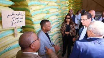 شاهد جولة وزيرا التنمية المحلية والزراعة في محطة غربلة وإعداد التقاوي بالخارجة شاهد جولة وزيرا التنمية المحلية والزراعة في محطة غربلة وإعداد التقاوي بالخارجة