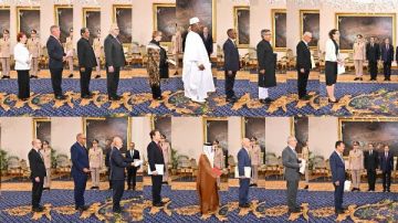 الرئيس السيسي يتسلم أوراق اعتماد 23 سفيرا جديدا.. فيديو وصور الرئيس السيسي يتسلم أوراق اعتماد 23 سفيرا جديدا.. فيديو وصور