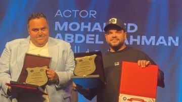 تكريم عبد الرحمن توتا و شيكو في مهرجان جيلنا في المركز الكاثوليكي