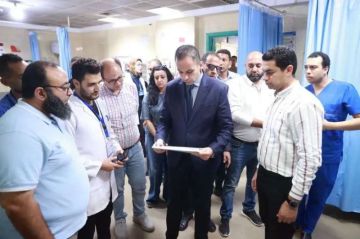 نائب وزير الصحة يجري جولة تفقدية مفاجئة لمستشفيي إيتاي البارود وكفر الدوار العام بالبحيرة نائب وزير الصحة يجري جولة تفقدية مفاجئة لمستشفيي إيتاي البارود وكفر الدوار العام بالبحيرة