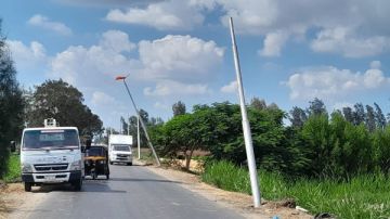 لرفع مستوى الأمان.. زرع 17 عمود إنارة بطريق حاذق بكفر الشيخ صور لرفع مستوى الأمان.. زرع 17 عمود إنارة بطريق حاذق بكفر الشيخ صور