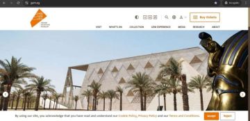 إطلاق الموقع الإلكتروني الرسمي للمتحف المصري الكبير