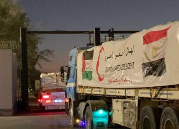 الهلال الأحمر المصري يدفع بـ1600 طن من المساعدات الإنسانية العاجلة لقطاع غزة