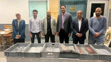 جمارك مطار الإسكندرية تحبط محاولة تهريب مستلزمات طبية مع أحد الركاب.. صور