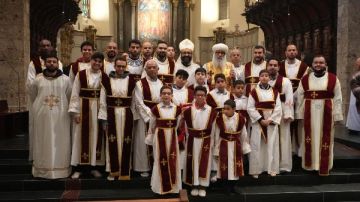 الأنبا لوقا يصلي قداس استشهاد القديس موريس بسويسرا الأنبا لوقا يصلي قداس استشهاد القديس موريس بسويسرا