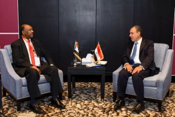 وزير الخارجية يعقد مباحثات مع نظيره السوداني على هامش منتدى أسوان للسلام والتنمية المستدامة وزير الخارجية يعقد مباحثات مع نظيره السوداني على هامش منتدى أسوان للسلام والتنمية المستدامة