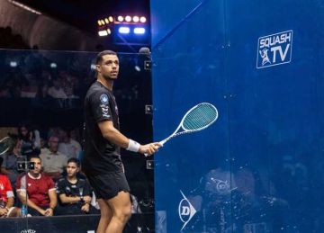  6500 ألف استرليني .. رابطة محترفي الاسكواش تغرم مصطفى عسل