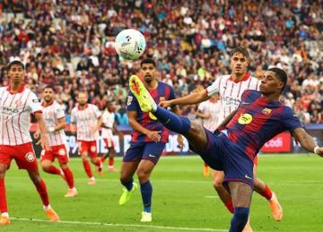 برشلونة يهزم جيرونا في الدوري الإسباني (فيديو)