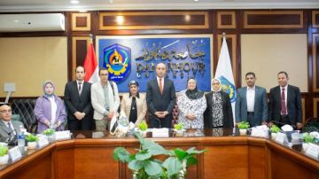 افتتاح المتحف المصري الكبير جامعة دمنهور تهنئ الرئيس السيسي وتوجه بتنظيم زيارات للطلاب افتتاح المتحف المصري الكبير جامعة دمنهور تهنئ الرئيس السيسي وتوجه بتنظيم زيارات للطلاب