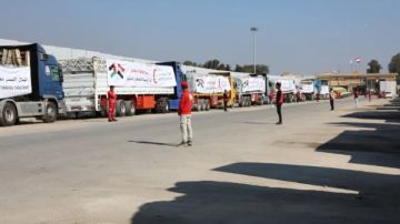 90 من المساعدات الإنسانية المتجهة إلى غزة مصرية