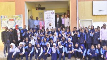الأقصر تواصل توعية الشباب بمخاطر الهجرة غير الشرعية بمدرسة الضبعية بنات