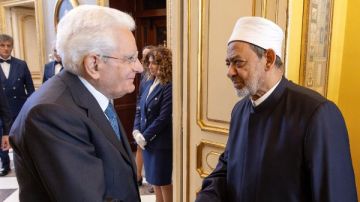 الرئيس الإيطالي لشيخ الأزهر: نقدر جهود مصر في التوصل لوقف العدوان على غزة الرئيس الإيطالي لشيخ الأزهر: نقدر جهود مصر في التوصل لوقف العدوان على غزة