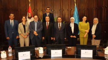 جامعة الإسكندرية تستقبل وفد جامعة بنسلفانيا لبحث سبل التعاون الأكاديمي