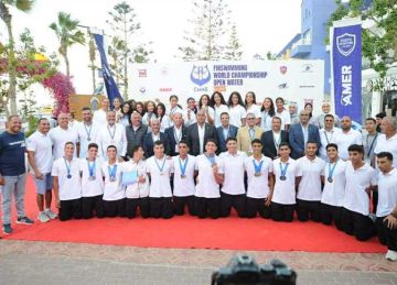 مصر تتصدر ترتيب بطولة العالم للسباحة بالزعانف للكبار والناشئين بالعلمين مصر تتصدر ترتيب بطولة العالم للسباحة بالزعانف للكبار والناشئين بالعلمين