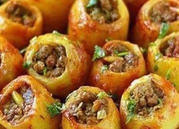 وصفة يوم الجمعة.. البطاطس المحشية باللحمة المفرومة جددي بدل المحشي وصفة يوم الجمعة.. البطاطس المحشية باللحمة المفرومة جددي بدل المحشي