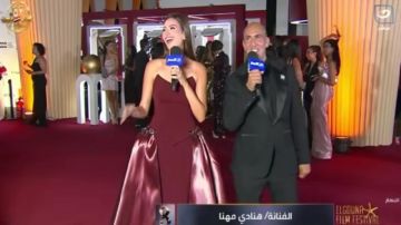 هنادي مهنا: أوحش فستان في مهرجان الجونة السينمائي لونه موف هنادي مهنا: أوحش فستان في مهرجان الجونة السينمائي لونه موف