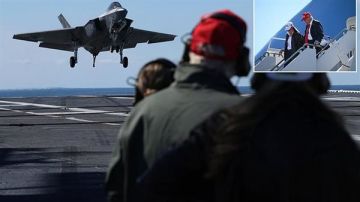 مقاتلات أمريكية تعترض طائرات مجهولة أثناء تواجد ترامب بقاعدة نورفولك الجوية