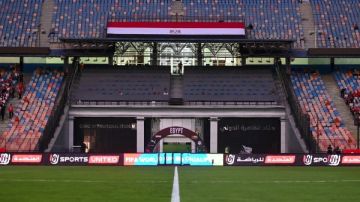 ستاد القاهرة يتزين استعدادا لفرحة الصعود لكأس العالم صور خاصة