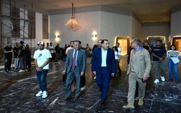 مدبولي في جولة ليلية لمتابعة التجهيزات النهائية قبل افتتاح المتحف المصري الكبير