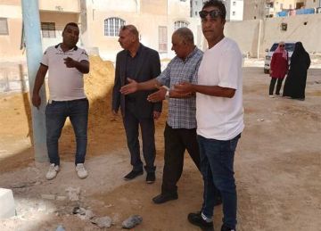 جولة ميدانية لمتابعة أعمال تطوير حي الشروق في مطروح