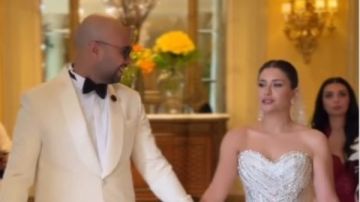 نيللي كريم تهنئ حاتم صلاح بالزفاف